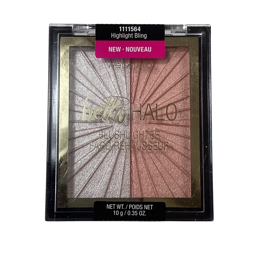 Wet n Wild MegaGlo Hello Halo Blushlighter Highlight Bling Blush Duo NEW
